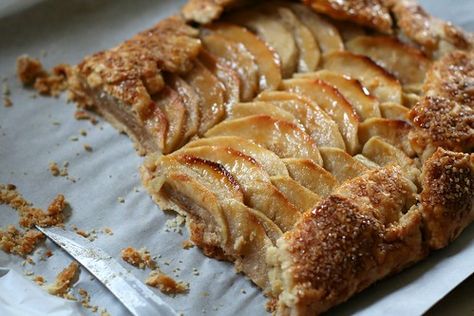 Rustic Apple Tart With Hazelnut Frangipane | Hazelnut Frangipane, Apricot Frangipane, Rustic Apple Tart, Apple Treat, Jar Of Jam, Jacque Pepin, Apple Season, I Love Summer, Apple Tart