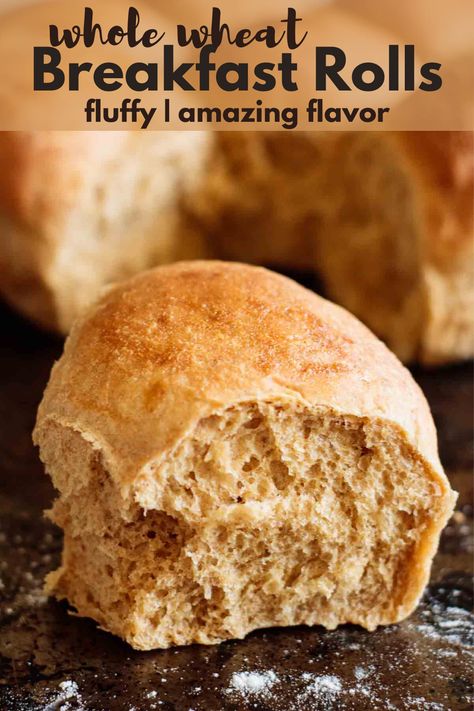 Wholewheat Bread Recipes, Whole Wheat Dinner Rolls, Wheat Dinner Rolls, Wheat Rolls, Homemade Whole Wheat Bread, Morning Recipes, Whole Wheat Rolls, Noodles Recipes, Baking Treats