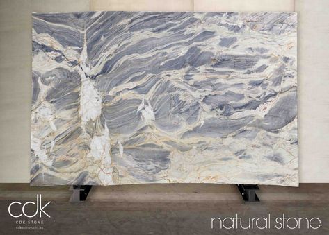 Montalini Quartzite - CDK Stone Titanium Granite, Dark Emperador, Bbq Area, Wave Pattern, Data Sheets, Outdoor Settings, White Marble, Kitchen Design, Blue And White