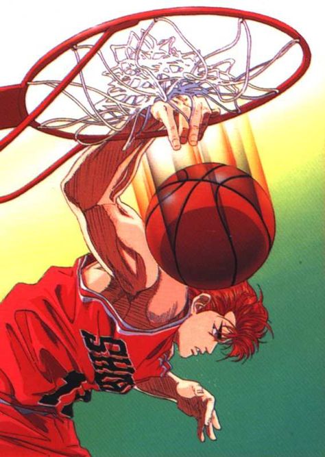 Michael Jordan Slam Dunk, Anime Basket, Slam Dunk Manga, Slam Dunk Anime, Cartoons 80s 90s, Basketball Anime, Basketball Art, X Games, Burton Snowboards