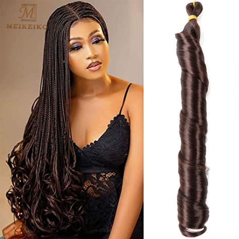 Synthetic 20-24 Inches Loose Wave Crochet Braids Hair Ombre Spiral Curls Pre Stretched Braiding Hair Extensions For Black Woman https://m.alibaba.com/product/1600463776675/Synthetic-20-24-Inches-Loose-Wave-Crochet.html?__sceneInfo={"cacheTime":"1800000","type":"appDetailShare"} Pre Stretched Braiding Hair, Crochet Braids Hair, Wave Crochet, Braiding Hair Extensions, Spiral Curls, Hair Ombre, Jumbo Braids, Crochet Braids Hairstyles, Braids Hair