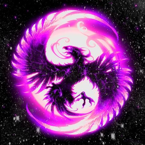 Purple Phoenix Bird, Purple Phoenix Art, Dark Phoenix Art, Phoenix Purple, Skeppy Fanart, Phoenix Photo, Fantasy Logo, Mythical Monsters, Dark Fantasy Artwork