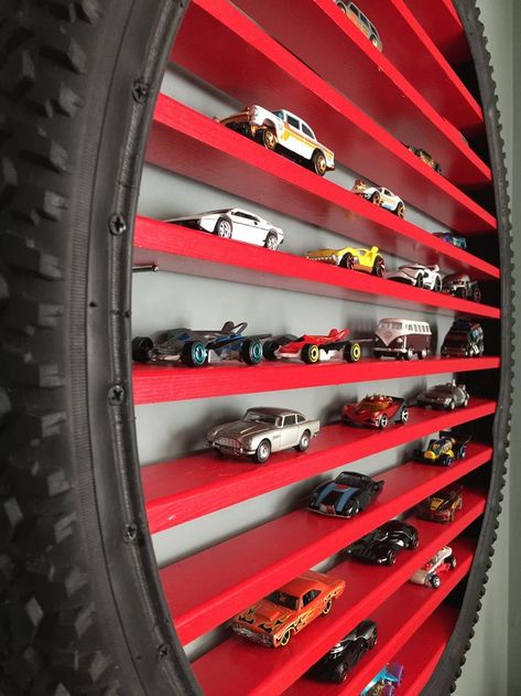 Matchbox Cars Display, Diy Display Shelf, Hot Wheels Storage, Hot Wheels Room, Hot Wheels Display, Car Display, Car Bedroom, Summer Mantle Decor, Etsy Diy