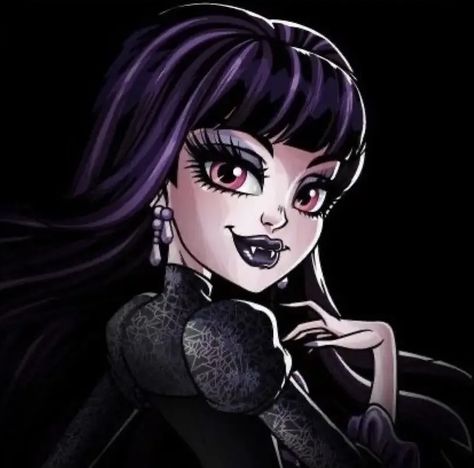 Elissabat Icon, Monster High, Purple, Hair, Black