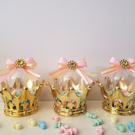 Tutu Centerpieces, Princess Centerpieces, Princess Favors, Crown Baby Shower, Baby Shower Decoration, Gold Baby Showers, Baby Shower Princess, Baby Shower Party Supplies, Baby Girl Shower Gifts