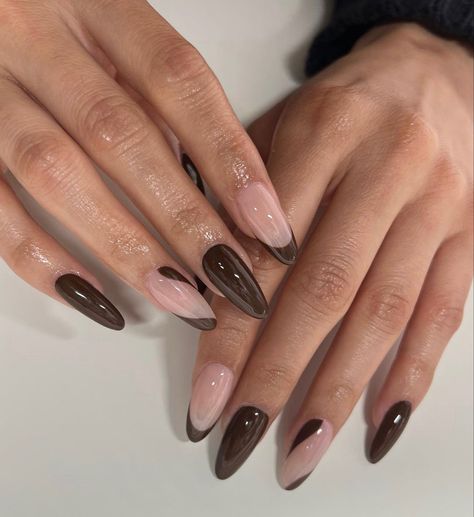 Brown Acrylics, Chocolate Nails, Brown Nail Art, Brown Nail, Fall Nail Trends, Nails French, Brown Nails, Fall Nails, All Things Beauty