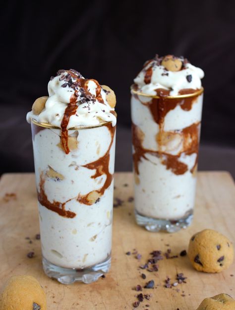 Healthy Blizzard, Blizzard Recipe, Healthy Peanut Butter Cookies, Butter Cookie Dough, Peanut Butter Overnight Oats, Vegan Peanut Butter Cookies, Vegan Gluten Free Desserts, Banana Nice Cream, Peanut Butter Cookie Dough