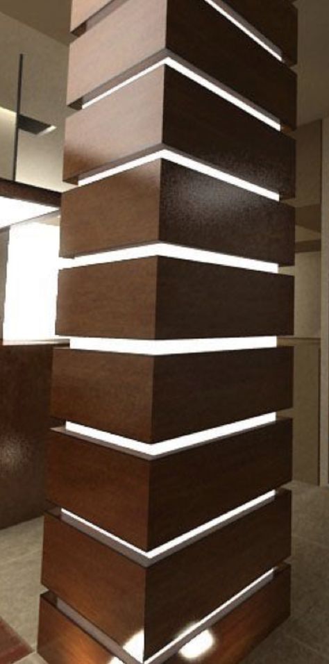 Pillar Panelling Designs, Column Panelling Design, Column Design Interior Modern, Column Design Modern, Gate Pillar Design Modern, Pillar Design Interior Modern, Wooden Pillars Design, Pillar In Living Room, Painting Ideas Home Decor