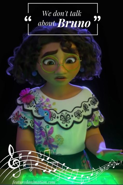 Mirabel quote from We Don't Talk About Bruno song Encanto Songs, Disney Song Lyrics, We Don't Talk About Bruno, Disney Song, 9 Songs, Disney Animated Movies, Turning Red, Animation Studios, Disney Songs