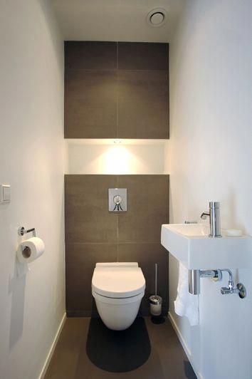 30 Beautiful Small Toilet Design Ideas For Small Space In Your Home - Engineering Discoveries Small Toilet Design, Toilette Design, Ideas Baños, Wc Design, Small Toilet Room, Guest Toilet, Downstairs Toilet, Toilet Room, Small Toilet