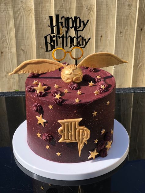 Harry Potter Dort, Diy Harry Potter Cake, Harry Potter Cakes Birthday, Gryffindor Cake, Tarta Harry Potter, Pastel Harry Potter, Harry Potter Cake Ideas, Harry Potter Anniversary, Harry Potter Cakes