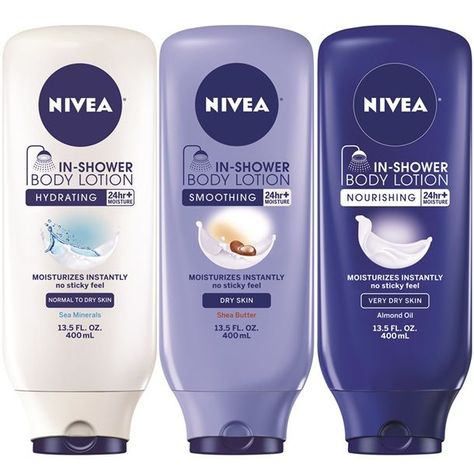 I've been using the innovative Nivea In-Shower Body Lotion ($7.99) for the last week and a half and it is life changing. I should start off by saying I'm s Nivea Cream, Shower Lotion, Lotion For Dry Skin, A Muse, Beauty Products Drugstore, روتين العناية بالبشرة, Skin Care Women, Skin Cream, Life Changing