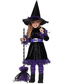 Witch Broom - Spirithalloween.com Halloween Toddler Witch, Toddler Witch Costumes, Cute Witch Costume, Halloween Costume Boots, Kids Witch Costume, Spirit Halloween Costumes, Toddler Costumes Girl, Girl Firefighter, Toddler Girl Halloween