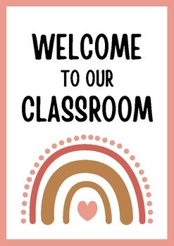 Beginner Teacher, Welcome To Our Classroom, Welcome To Class, Boho Teacher, Drama Education, Boho Rainbow Classroom, Classroom Welcome, Rainbow Classroom, Class Poster