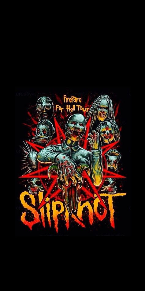 SLIPKNOT Slipknot Wallpapers Iphone, Slipknot Wallpapers, Band Illustration, Metal Health, Emoji Wallpaper Iphone, Vintage Music Posters, Heavy Metal Art, Band Wallpapers, Rock Posters