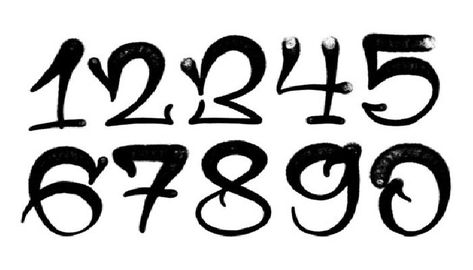 Best Graffiti Numbers Style That You Should Know by twinadm Graffiti Lettering Numbers, Graffiti Numbers 1-10, Graffiti Font Style, Graffiti Numbers, Font Graffiti, Alphabet Graffiti, Tattoo Graffiti, Numbers Typography, Graffiti Lettering Alphabet