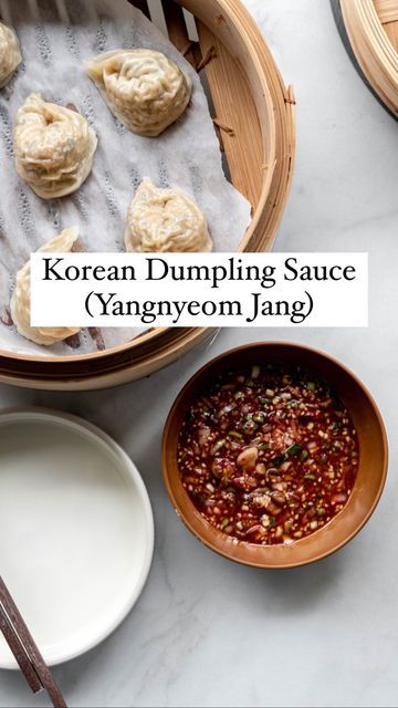 Sauce For Dumplings, Korean Dumpling, Everything Sauce, Rice And Eggs, Korean Dumplings, Dumpling Sauce, Pf Changs, K Food, New Blog Post