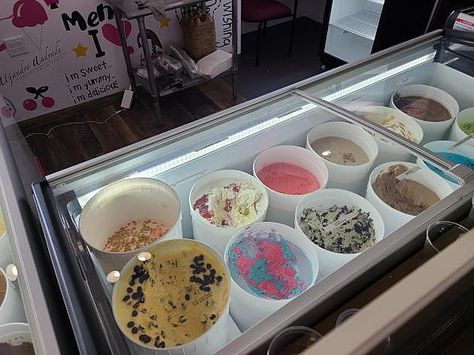 Authentic Mexican Ice Cream Shop Opens in Bozeman Mexican Ice Cream Shop, Ice Cream Store Aesthetic, Hills Aesthetic, Mexican Ice Cream, Bg Reference, Baking Organization, Ice Cream Store, Ice Cream Business, Ice Cream Parlour