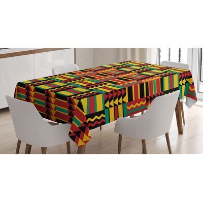 African Tablescape, Juneteenth Party, Reggae Party, Signature Tablecloth, Kente Pattern, Rustic Tablecloths, Kitchen Tablecloths, Striped Table Runner, Striped Table