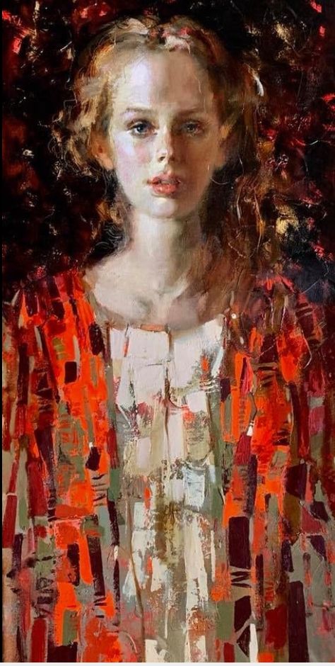 Irene Sheri, Hair In The Wind, Modern Portrait, Modern Portraits, Expressive Art, Impressionist Art, Russian Art, Figure Painting, Abstract Art Painting