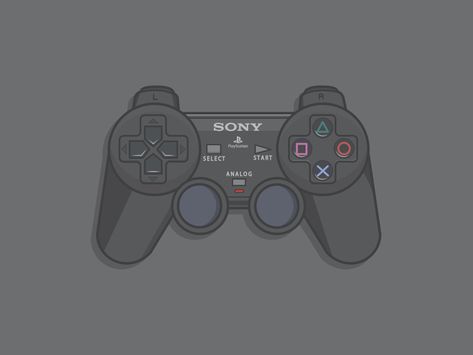 Ps2 controller by Jack Royle Ps2 Controller Tattoo, Playstation Tattoo, Ipad Icons, Gaming Aesthetic, Gamer Tattoos, Controller Design, Play Station, Body Sketches, Technology Wallpaper