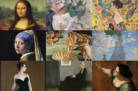 Famous Paintings of Women - The 15 Most Iconic Female Portraits Famous Female Paintings, Iconic Portraits Paintings, Famous Female Portraits Paintings, Art History Portraits, Famous Paintings Of People, Famous Paintings Of Women Portraits, Famous Portraits Painting, Famous Paintings Of Women, Female Historical Figures