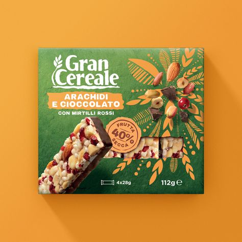 Grain Packaging Design, Granola Bar Packaging Design, Crackers Packaging Design, Granola Bar Packaging, Veggie Oatmeal, Nature Cereal, Annabelle Creation Movie, Cereal Design, Fmcg Packaging