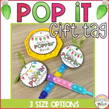 Pop It Gift Tag, Classroom Christmas Gifts, Christmas Presents For Teachers, Free Christmas Tags, Student Gift Tags, Christmas Gift Tags Free, Students Christmas, Student Christmas Gifts, Teacher Gift Tags