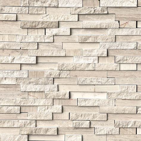 White Quarry Splitface Interlocking Pattern | Granite Countertops Seattle Pattern Backsplash, Cladding Texture, Material Finishes, Interlocking Pattern, Marble Tile Backsplash, Cream Caramel, White Marble Tiles, Tile Texture, Texture Wall