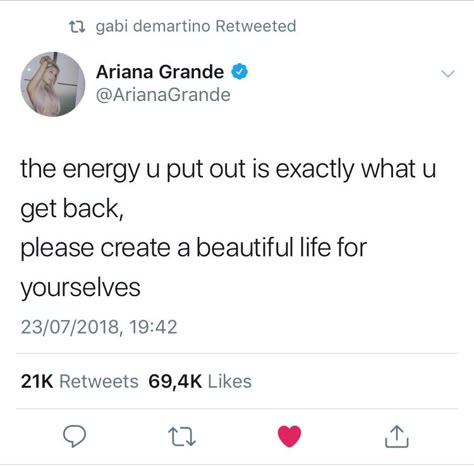 Ariana Grande Tweets, Ariana Tweets, Ariana Quotes, Iconic Tweets, Ariana Grande Quotes, Sweetener Era, Ariana Grande Aesthetic, Ariana Instagram, Ariana Grande Cute