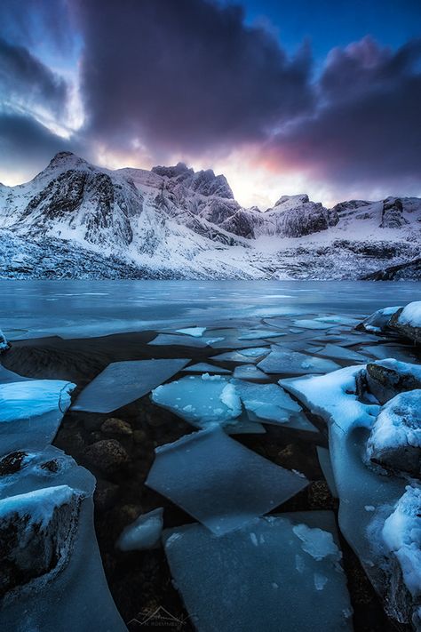 Nicholas Roemmelt on Behance Arctic Landscape, Frozen Lake, Unique Photography, Idea Board, Lofoten, Winter Photography, Winter Landscape, Beautiful Photography, Amazing Nature