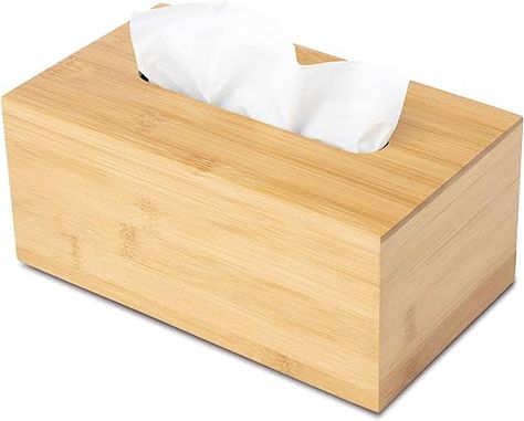 Amazon.com: JUSK Design Tissue Box Holder, Modern, Minimalist, and Durable Wooden Tissue Box with Sliding Bottom, Easy-Refill Premium-Quality Bamboo Tissue Box Cover, Fits 184-Count Box, Rectangular : Home & Kitchen Unfinished Wood Boxes, Facial Tissue Box, Handmade Wooden Boxes, Secret Storage, Wood Storage Box, Wooden Keepsake Box, Tissue Box Holder, Minimalistic Style, Linen Storage