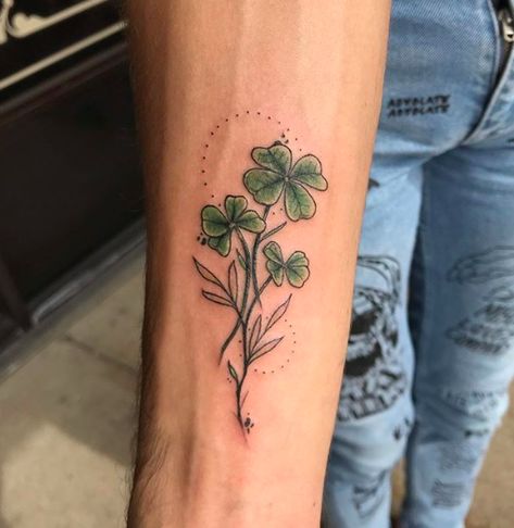 Feminine Irish Tattoos, Celtic Clover Tattoos, Small Irish Tattoos, Leprechaun Tattoos, Butterfly Flash, Celtic Tattoo For Women, Irish Tattoo, Shamrock Tattoo, Leaf Clover Tattoo