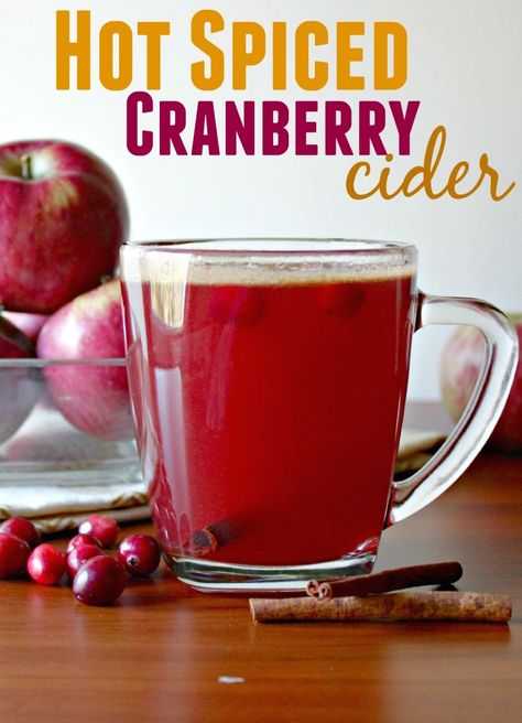 Easy Hot Spiced Cranberry Cider Recipe Cranberry Cider Recipe, Cranberry Apple Cider, Fun Beverages, Cranberry Cider, Party Drinks Alcohol, Cranberry Apple, Cider Recipe, Hot Cider, Warm Drinks