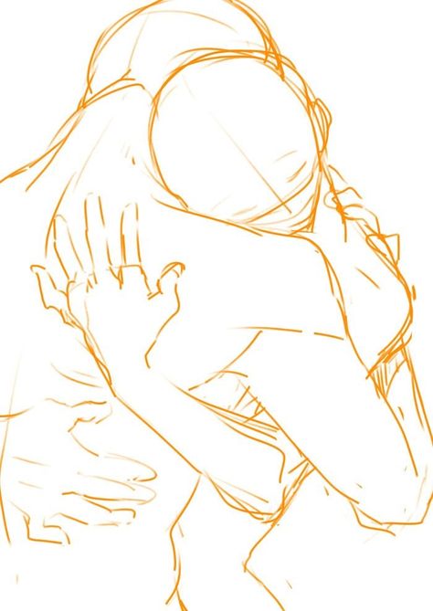 Couple hug pose reference Hug Pose, Hugging Drawing, Couple Poses Reference, Gambar Figur, 인물 드로잉, Poses References, Figure Drawing Reference, Couple Drawings, Art Poses