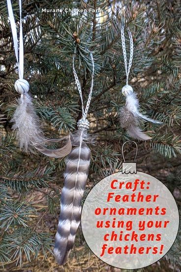 Fancy feather ornament craft. Make your own elegant Christmas ornaments from discarded chicken feathers! Tutorial. Pheasant Feather Crafts Diy, Diy Farm Christmas Ornaments, Feather Ornaments Christmas, Diy Chicken Feather Crafts, Chicken Feathers Crafts, Chicken Feather Ornaments, Diy Feather Christmas Ornaments, Crafts Using Feathers, Crafts With Chicken Feathers