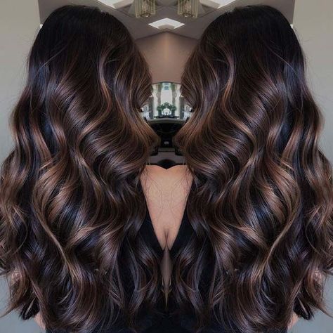 Best Fall Hair Colors, Hair Color Inspiration, Hair Colors Ideas, Balayage Hair Color Ideas, Black Hair Balayage, Brown Hair Inspo, Balayage Hair Color, Brunette Balayage, Kadeřnické Trendy