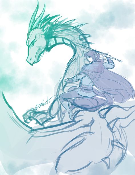 Master Kevan, Rider of Merrik by =ElizaLento on deviantART Eragon Fan Art, Eragon Saphira, Dragon Poses, Inheritance Cycle, Dragon Riders, Christopher Paolini, Dragon Sketch, Dragon Rider, Dragon Artwork