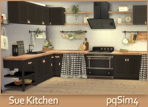 Sims 4 Cc Airfryer, Sims 4 Kitchen Cabinets, Alcove Shelving, The Sims 4 Custom Content, Sims 4 Kitchen, Cc Mods, Sims 4 Game Mods, David Sims, Aesthetic Kitchen