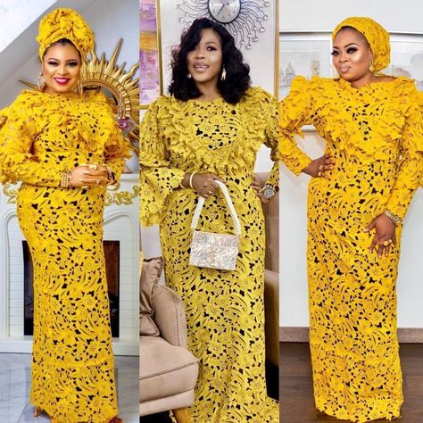 Asoebi Dry Lace Styles Classy, Cord Lace Styles For Women, Laces Outfits, Dry Lace Gown Styles Nigerian, Dry Lace Styles Nigerian Outfit, Cord Lace Gown Styles Aso Ebi, Latest Cord Lace Gown Styles, Latest Kaftan Designs, Kaftan Lace