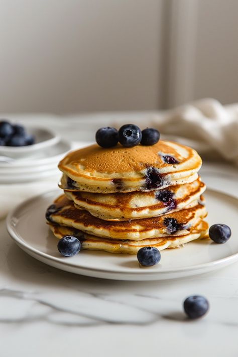 Easy Keto Blueberry Coconut Flour Pancakes Recipe for a Healthy Breakfast #ketodiet #ketorecipes #lowcarb Coconut Flour Pancakes Recipe, Keto Blueberry, Coconut Flour Pancakes, Coconut Pancakes, Keto On A Budget, Flour Pancakes, Low Glycemic Foods, A Healthy Breakfast, Keto Pancakes