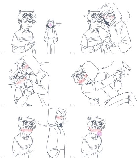 d n f <3 + gum Simple Comic, Dream And Georgenotfound Fanart Ship, Dream Friends, Ship Drawing, Dream Anime, Dream Artwork, Minecraft Art, Minecraft Fan Art, A Typical