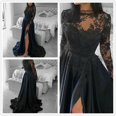 Long Sleeve Lace Black Wedding Dress, Black Wedding Dress Lace Sleeves, Black Long Sleeve Lace Wedding Dress, Plus Size Bridesmaid Dresses Long Sleeve, Black Wedding Dresses Long Sleeve, Simple Black Wedding Dress Classy, Plus Size Wedding Dresses Vintage, Black Wedding Gowns Long Sleeve, Black Wedding Dresses With Sleeves