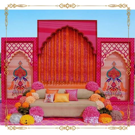 Book Your Day Now: +91 8696238609 Budget Haldi Decor, Day Wedding Mandap Decoration, Bhaat Function Decor, Pakistani Wedding Stage Walima, Simple Mehendi Decoration, Bhaat Ceremony Decor, Indian Wedding Decorations On A Budget, Wedding Decor Mehendi, Ramadan Backdrop