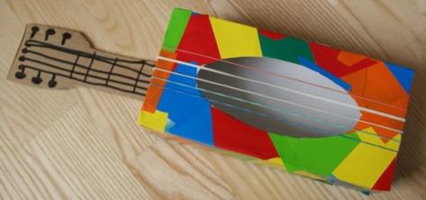 Music Crafts Preschool, Piano Crafts, Music Instruments Diy, Instrument Craft, Music Activities For Kids, Homemade Musical Instruments, Kids Activities At Home, Homemade Instruments, Diy Instruments