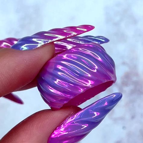 NailchampioN - Unicorn Horn Ring💅 Pop Art Nails, Airbrush Nails, Unicorn Nails, Chrome Powder, Mermaid Nails, Nail Art Designs Videos, Matching Ring, Unicorn Horn, Simple Nail Designs