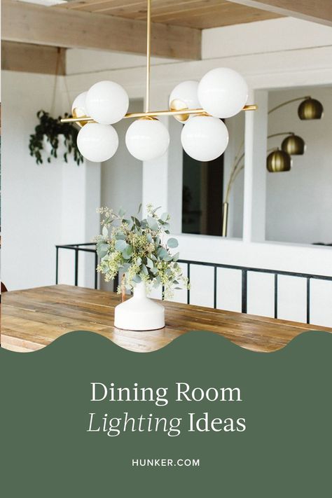 Whether you're contemplating a complete change to your current setup or simply want to add some ambiance to your dining space, there are several points to consider. If you've been searching for inspiring dining room lighting ideas, our guide will get you thinking like a design pro. #hunkerhome #diningroom #diningroom #lightingideas #diningroomlighting Dining Room Recessed Lighting, Dining Room Lighting Ideas, Teal Painting, Room Lighting Ideas, Boho Ideas, Rustic Apartment, Farmhouse Glam, Couch Design, Dining Room Light Fixtures