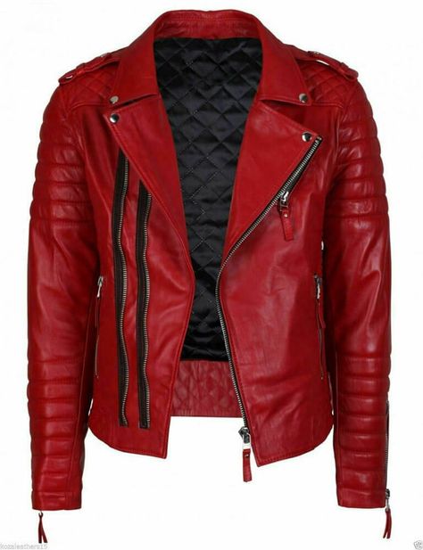 Maroon leather jacket