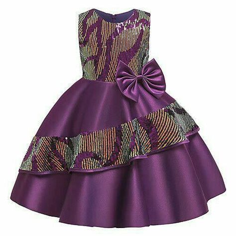 Learn how to cut and sew | Facebook Princess Party Dress, African Dresses For Kids, Best African Dresses, African Wear Dresses, Kids Dress Wear, Kids Party Dresses, Girl Dress Patterns