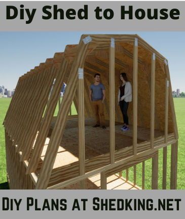 This 12x20 shed makes the perfect shed to house project. Pair the plans up with the 2 story barn shed trusses for building the roomy bedroom loft. All plans come with construction guide, materials list, and email support. 2 Story Shed Plans, 2 Story Shed House, 2 Story Shed, 12x20 Shed Plans, Small Barn Plans, Shed Homes Ideas, Shed Floor Plans, Shed With Loft, Free Building Plans